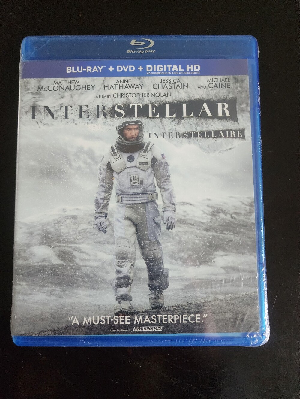 Interstellar Blu-ray + DVD + Digital HD - New Sealed